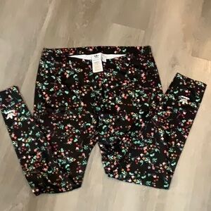 Adidas Ladies Size L Yoga Pants - floral design.  Never worn.